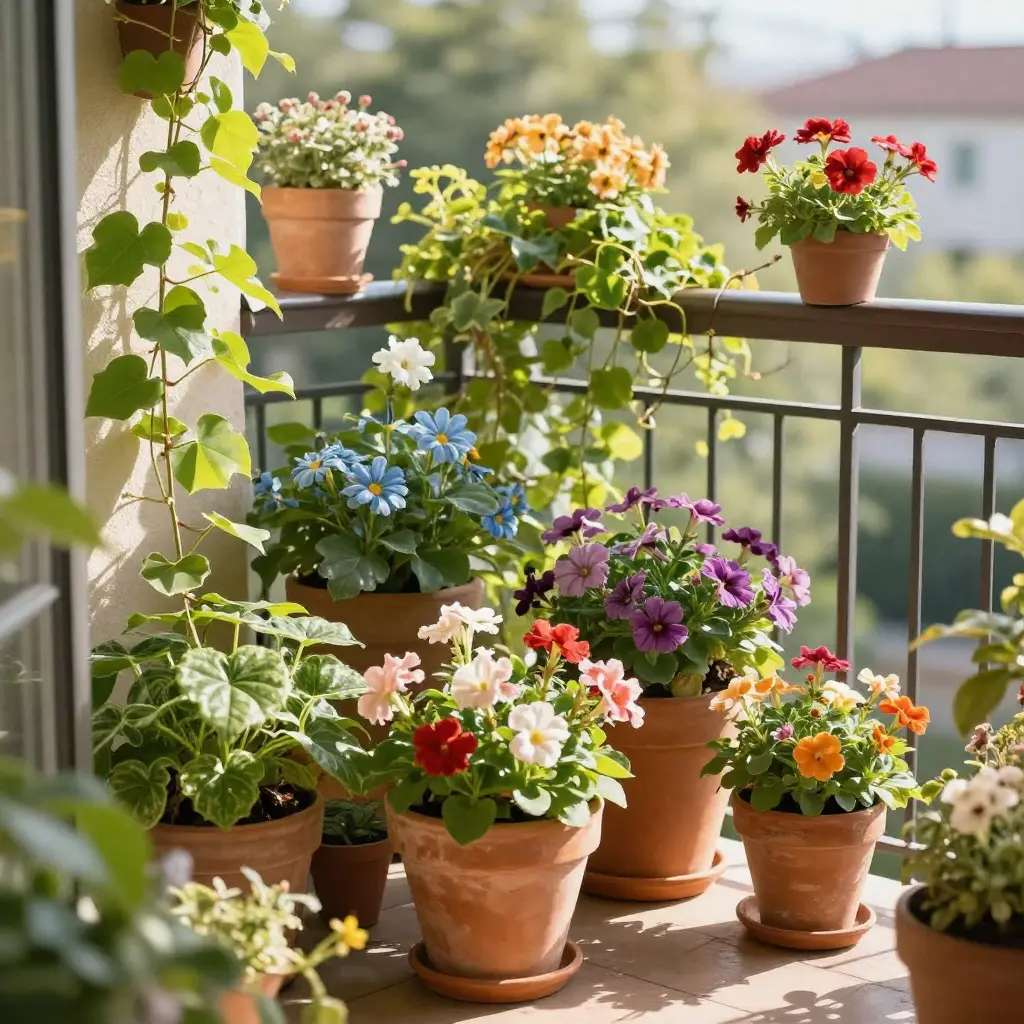 Well-planned garden bed with organized flower arrangement